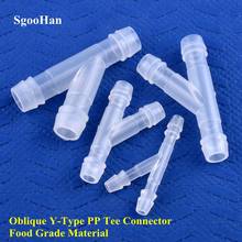 5~200Pcs 4~10mm Food Grade Plastic Oblique Y-Type Tee Connector Aquarium Tank Air Pump Gas Diverter Irrigation Pagoda Hose Joint 2024 - buy cheap