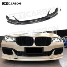 For 7 Series Carbon Fiber Front Lip Aprons Bumper Chin For BMW G11 G12 730i 740i M760 M Sport 2015 - 2018 3D Style FRP Bumper 2024 - buy cheap