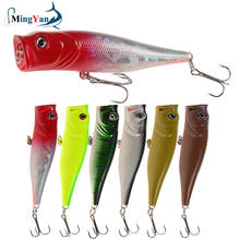 1pcs Fishing Lures 8.5cm 13.4g Topwater Popper Bait 6 Color Hard Bait Artificial Wobblers Plastic Fishing Tackle with 6# Hooks 2024 - buy cheap