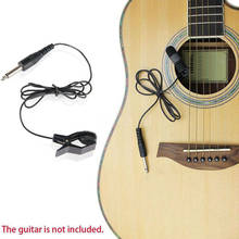10 pçs profissional guitarra clipe acústico no captador piezo contato microfone universal sal99 2024 - compre barato