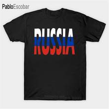 Мужская футболка, летняя футболка с флагом России, Покажите свою российскую гордость этим стильным человеком, футболка большого размера 2024 - купить недорого