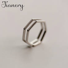 Charm Hexagon Finger Ring For Women Men Vintage Boho Knuckle Party Rings Punk Cocktail Jewelry Girls Gift 2024 - buy cheap