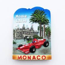 1pc New Europe Monaco Monte Carlo Refrigerator Magnet 3D Fridge Magnet Sticker Racing Track Travel Souvenir Gifts Home Decor 2024 - buy cheap