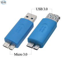 Переходник YuXi USB 3.0 Type-A «папа»-«мама» USB 3,0 Micro B «папа» 2024 - купить недорого