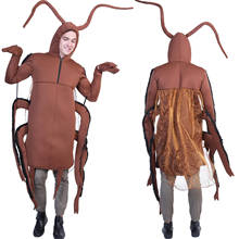 Halloween Costume Men Adult Cockroach Costume 2020 Fancy Funny Adult Cosplay For Insect Animal Christmas Carnival Party 2024 - buy cheap