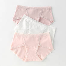 Bragas femeninas de algodón de alta calidad, ropa interior sin costuras de talla grande, transpirable, color rosa, XXL, lote de 4 unidades 2024 - compra barato