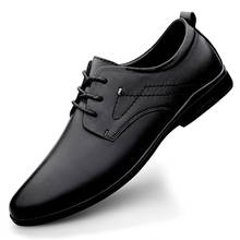 Zapatos de vestir de cuero genuino para hombre, moda, Oxfords, Busines, calzado 2024 - compra barato