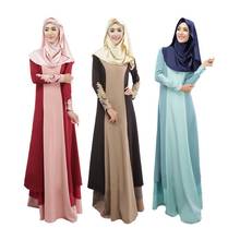 Roupa islâmica feminina, vestido árabe muçulmano, kaftan, bangladesh, robe, caftan abaya, vestido hijab, tamanho grande 2024 - compre barato