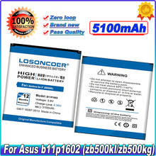 LOSONCOER-Batería de teléfono móvil, 5000mAh, B11P1602, para ASUS Zenfone Go 5 ", ZB500KL, X00AD, X00ADC, X00ADA 2024 - compra barato