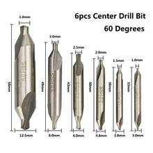 HSS Combined Center Drills 60 Degree Countersinks Angle Bit Set 1.0mm 1.5mm 2.0mm 2.5mm  3mm 5mm Metal Drill Bit 2024 - buy cheap