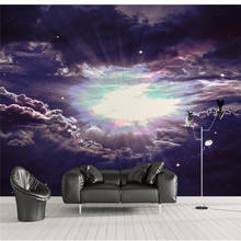 Diantu   Universe Sky Solar System Background Modern Europe Art Mural for Living Room /bedroom / study Large Painting Wallpaper 2024 - buy cheap