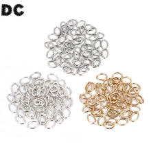 200pcs/bag 7*5mm Oval Gold/Silver/Rhodium Color Metal Closed Split Jump Rings Connector for DIY Jewelry Making Findings 2024 - buy cheap