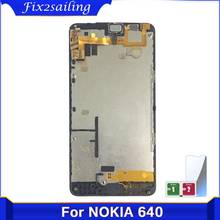 Original 5.0inch LCD Display for NOKIA Lumia 640 LCD Display Touch Screen Digitizer Assembly with frame LCD Replacement 2024 - buy cheap