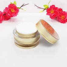 50PCS 5g 10g 15g 30g 50g Gold Round Acrylic Cosmetic Jar cream jar cosmetic Gold Lotion Bottles 2024 - buy cheap