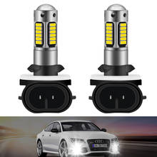 Bombillas Led antiniebla para coche, lámpara de conducción de luces altas, 881 K, blanco, H27W, H27, H1H3, 2 uds., H27W/2, 880, 6000 2024 - compra barato
