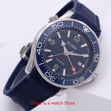 Bliger 41mm Automatic Mechanical Watch Men Sapphire Crystal Luxury Brand Luminous Waterproof Calendar GMT Military Mens Watch 2024 - buy cheap