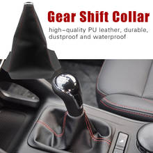Car Styling Accessories Shift Knob PU Leather Gear Shift Collar Shifter Stick Lever Gaiter Boot Cover Universal 2024 - buy cheap
