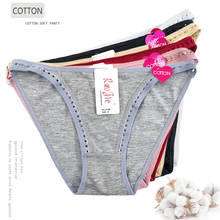 Cotton women's underwear Female lace lingerie low-waist briefs Women Sexy panties transparent G-string Thong 2024 - buy cheap