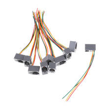 Adaptador de conector de teléfono hembra, 4 cables, 8cm, 616E, 4P4C, RJ11, 10 Uds. 2024 - compra barato