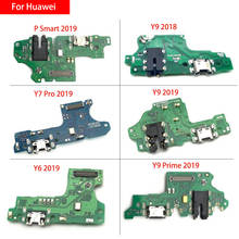 20pcs/lot USB Power Charging Connector Plug Port Dock Flex Cable For Huawei Y6 Y5 Y7 Pro Y9 Prime 2017 2018 2019 P Smart 2024 - buy cheap