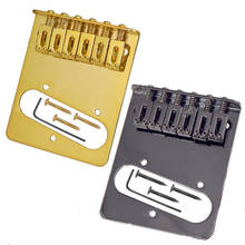 A set of Golden black six strings Electric Guitar Bridge 85.5mm guitar parts accessories 2024 - buy cheap