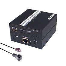 Hdmi IR удлинитель через Cat5/Cat6 Rj45 UTP STP LAN ethernet кабель Поддержка 1080p HDMI сплиттер передатчик приемник с ИК 2024 - купить недорого