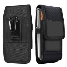 Capa flip para wiko y81 cinto de celular, capa de nylon bolsa para vernee m7 gancho de laço de metal, suporte para cartão 2024 - compre barato