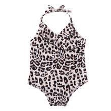 Verão meninas do bebê conjunto de biquíni leopardo maiô natação terno crianças maiô beachwear roupas bonito 2024 - compre barato
