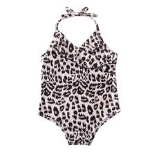 Conjunto de Bikini para bebé y niña, traje de baño de leopardo, traje de baño para niño, ropa de playa bonita 2024 - compra barato