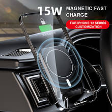 15W Car Wireless Charger For iPhone 12 Pro Max 12 Mini Magnetic Fast Phone Holder Charger For iPhone 12 Series Charging 2024 - buy cheap