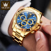 OLEVS Classic Gold Men's Watch Luxury Automatic Mechanical Stainless Steel Waterproof Multifunctional Business Watch Watch 2024 - buy cheap