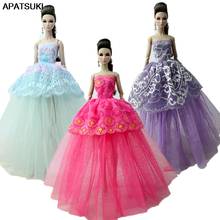 3pcs/lot Fashion Doll Clothes For Barbie Doll Gown Evening Dresses Clothes For Barbie Dolls Outfits 1/6 Doll Accessories Toy 2024 - buy cheap