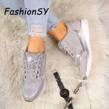 Women Wedges Sneakers women Vulcanize Shoes Sequins Shake women Shoes Fashion Girls Sport Shoes Woman Footwear 2024 - buy cheap