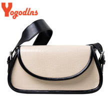 Yogodlns Alligator Pattern  Bag Women PU Leather Shoulder Bag 2022 Winter New  Bag Simple Handbag Designer Purse 2024 - buy cheap