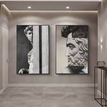 Nordic David Sculpture Canvas Art Posters And Prints Modern Statue of David Wall Art Pictures Canvas Paintings On The Wall Decor 2024 - buy cheap