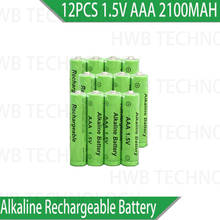 12pcs/lot New Brand AAA Battery 2100mah 1.5V Alkaline AAA rechargeable battery for Remote Control Toy light Batery free shipping 2024 - buy cheap