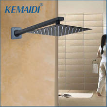 KEMAIDI-Brazo de ducha negro de lujo para baño, conjunto de ducha, cabezal cuadrado de lluvia 2024 - compra barato