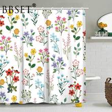 Floral Shower Curtain Colored Various Flowers Pattern Waterproof Multi-size Douchegordijn Bathroom Decor with 12 Hooks 2024 - buy cheap
