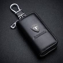 Leather Car Key Case For Tesla Model 3 Y  X Cybertruck Auto Key Protective Cover Shell Keychain Pendant Buckle Car Accessories 2024 - buy cheap