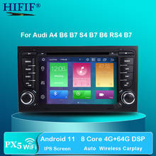 DSP Android 10 8 CORE/4 CORE CAR GPS For Audi A4 B6 B7 S4 B7 B6 RS4 B7 SEAT Exeo dvd player radio IPS screen WIFI BT CARPLAY PC 2024 - buy cheap