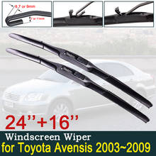 Escobilla de limpiaparabrisas para Toyota Avensis T250 T25 2003 ~ 2009, accesorios para coche, 2004, 2005, 2006, 2007, 2008 2024 - compra barato