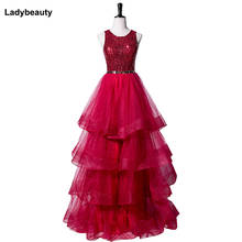 prom dress evening gowns robe de soiree sequin vestido de festa tulle elegant cheap formal party dress 2024 - buy cheap