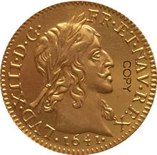 24-K banhado a ouro 1641 cópia de moedas do Reino unido 2024 - compre barato