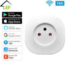 Enchufe inteligente de 16A con WiFi e interruptor inalámbrico, toma de corriente de 220V, Control remoto por aplicación, Compatible con Alexa y asistente de Google, Israel 2024 - compra barato