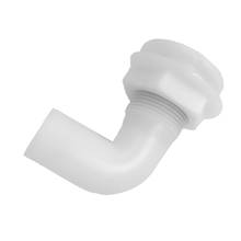 New Boats Parts White Thru Hull Fitting for 1'' Hose 90 Ddgree Boating 2024 - buy cheap
