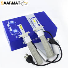 SAARMAT Car Headlight H4 9003 Hi/Lo Beam LED H7 H1 H8 H9 H11 9005 HB3 9006 HB4 50W 10000lm 6000K Auto Headlamp Fog Light Bulbs 2024 - buy cheap