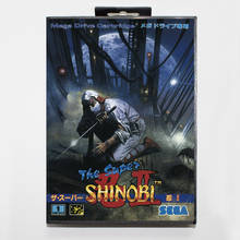 Cartão de jogo super shinobi 16bit md, cartão para sega mega drive/genesis com caixa de varejo 2024 - compre barato