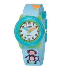Hot Sale Children's Watch 3D Cartoon Monkey Waterproof Canvas Strap Quartz Watch Sky Blue Boy Love Girl Clock Relogios 2024 - buy cheap