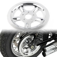 Chrome Motorcycle Rear Pulley Cover For Harley Sportster XL883 XL1200 Replacement #1201-0520 2024 - buy cheap