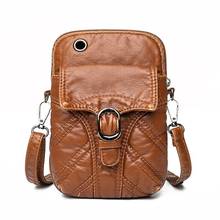Women PU Leather Crossbody Bag Phone Purse Lady Mini Messenger Bags High Quality Fashion Small Shoulder Bags 2024 - buy cheap